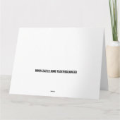 CARTE GIANT JUMBO BANNIVERSAIRE CHIMPANZEE GREETING CARD (Dos)