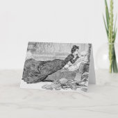 Carte Gibson Girl Lecture d'un livre (Devant)