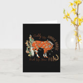 Carte Giddy Up Jingle Horse Ramassez Vos Pieds Cactus Va (Fleur jaune)