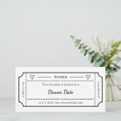 Carte Gift Voucher, Custom Gift Ticket Card (Debout devant)