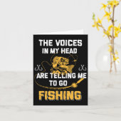 Carte Gifts Pêche Funny Pêcheur (Fleur jaune)