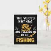 Carte Gifts Pêche Funny Pêcheur (Fleur jaune)