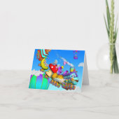 Carte Giggle Belly Train Note Card (Devant)