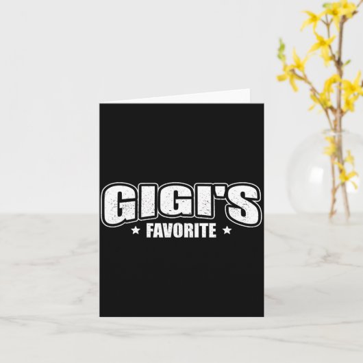 Carte Gigi's Favorite  (Fleur jaune)