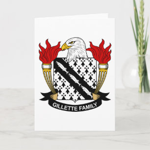 Carte Gillette Family Crest