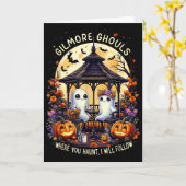 Carte Gilmore Ghouls Où vous hantez je suivrai Hallo (Fleur jaune)