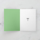 Carte Gin Lover's Standard Green Birthday (Intérieur)