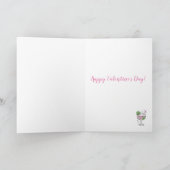 Carte Gin Rose Joyeuse Saint-Valentin (Intérieur)