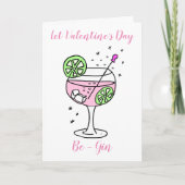 Carte Gin rose Saint-Valentin (Devant)