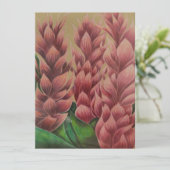 Carte gingembre rose (vierge à l'intérieur) (Debout devant)