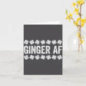 Carte Ginger Af Shirt Irish Men Women St Patricks Day (Fleur jaune)