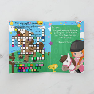 Carte Ginger Girls Equestria Secret Message Anniversaire