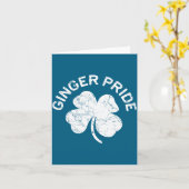 Carte Ginger Pride Shirt Irish Men Women St Patricks Day (Fleur jaune)