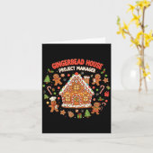 Carte Gingerbread House Project Manager Cookie Baking Fu (Fleur jaune)