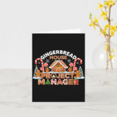 Carte Gingerbread Man Costume, Gingerbread House Project (Fleur jaune)