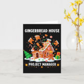 Carte Gingerbread Man Costume, Gingerbread House Project (Fleur jaune)
