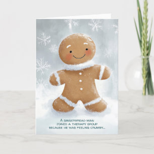 Carte Gingerbread Man Therapy Noël
