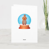 Carte Gingerpain femme biscuit neigeux globe (Dos)