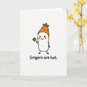 Carte Gingers Are Hot Fun Card (Fleur jaune)