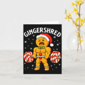 Carte Gingershred Drôle Bonhomme en pain d'épices Gymnas (Fleur jaune)