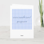Carte gingham (Dos)