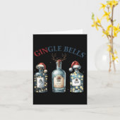 Carte Gingle Bells Funny Gin Gin Bells Christmas Tree Me (Fleur jaune)