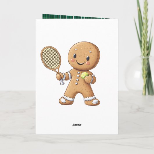 Carte Gingpain Tennis Grand Chelem 🎾 🎄 texte personnal (Dos)