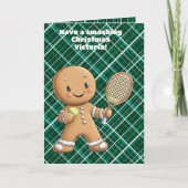 Carte Gingpain Tennis Grand Chelem 🎾 🎄 texte personnal (Devant)