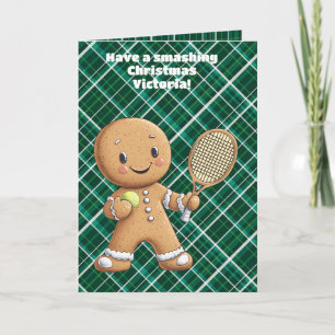Carte Gingpain Tennis Grand Chelem 🎾 🎄 texte personnal