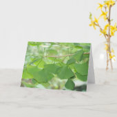 Carte ginkgo (Fleur jaune)
