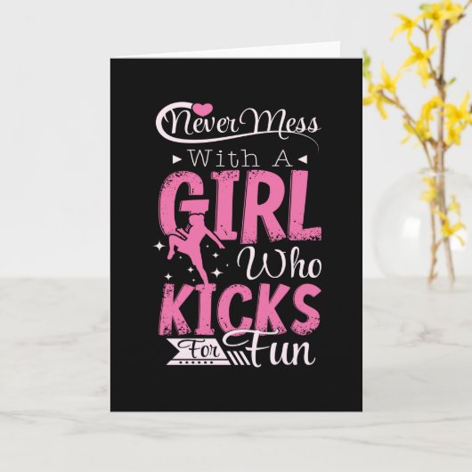 Carte Gir Kicks Pour S'Amuser (Fleur jaune)