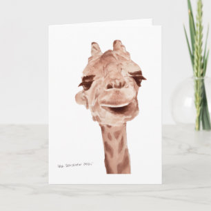 Carte girafe 5x7