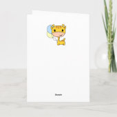 Carte Girafe d'anniversaire à âge variable (Dos)