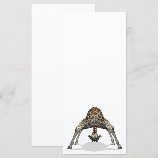 Carte Girafe flexible (Devant / Derrière)