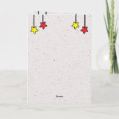 Carte Girafe Frère spécial enfants anniversaire rouge (Dos)