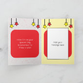 Carte Girafe Frère spécial enfants anniversaire rouge (Intérieur)