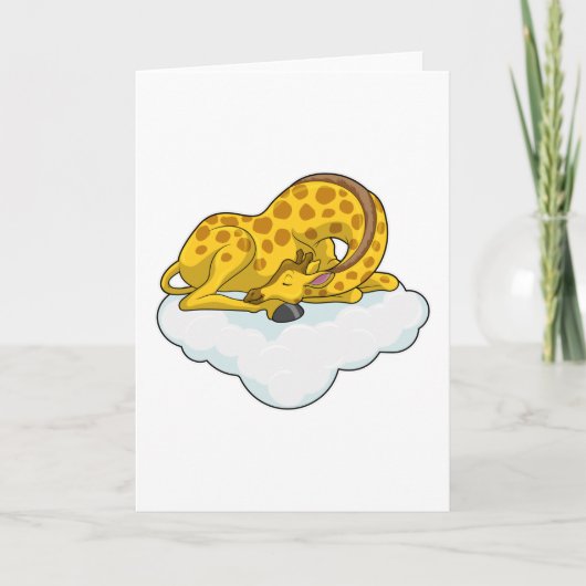 Carte Girafe sur les nuages (Devant)