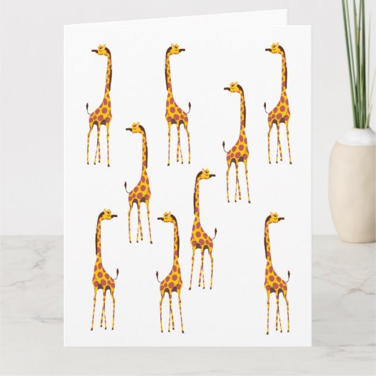 Carte Girafes (Devant)