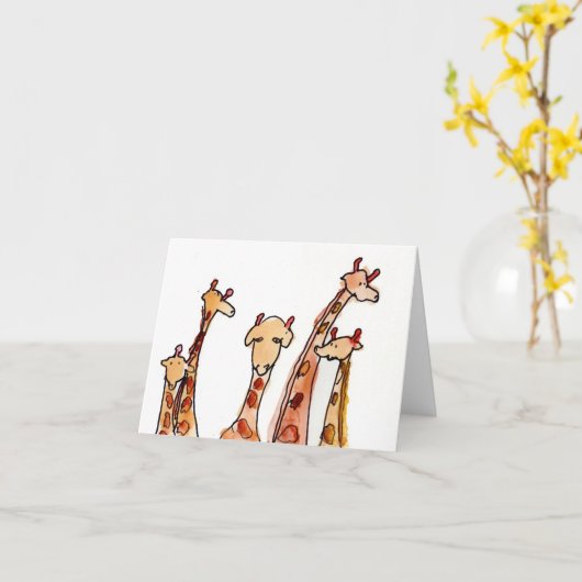 Carte Girafes • Hutcheson maximum, âge 11 (Fleur jaune)