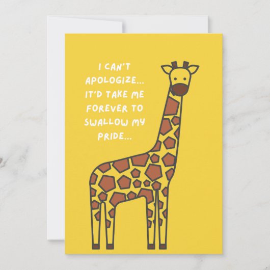Carte Giraffe (Devant)