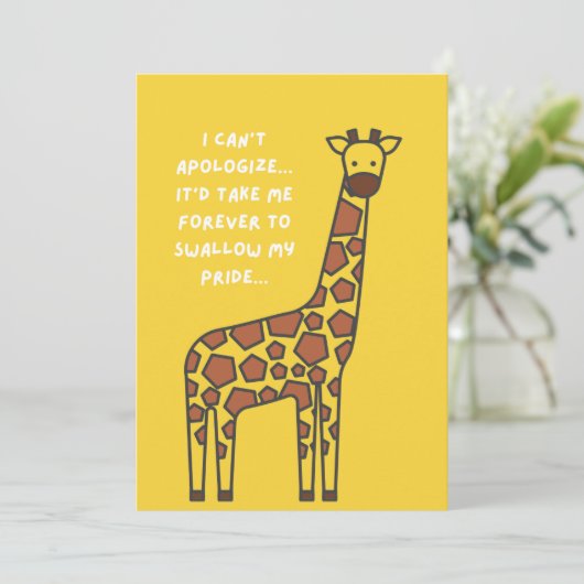 Carte Giraffe (Debout devant)