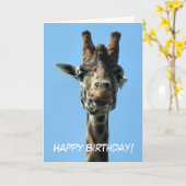 CARTE GIRAFFE (Fleur jaune)