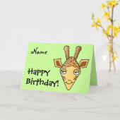 Carte Giraffe (Fleur jaune)