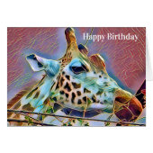 CARTE GIRAFFE (Devant horizontal)
