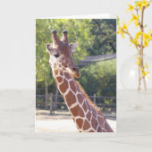 Carte Giraffe (Fleur jaune)