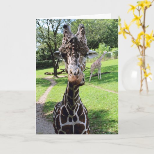 Carte Giraffe (Fleur jaune)