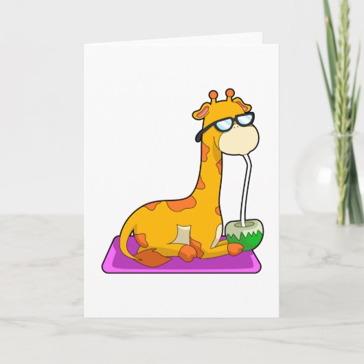 Carte Giraffe à la noix de coco (Devant)