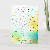 Carte Giraffe Confetti Birthday (Dos)