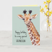Giraffe de bébé mignonne personnalisée Anniversair