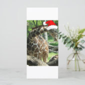 Carte Giraffe de Noël (Debout devant)